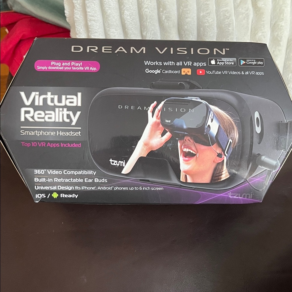 Dream Vision Virtual Reality Headset - Black
